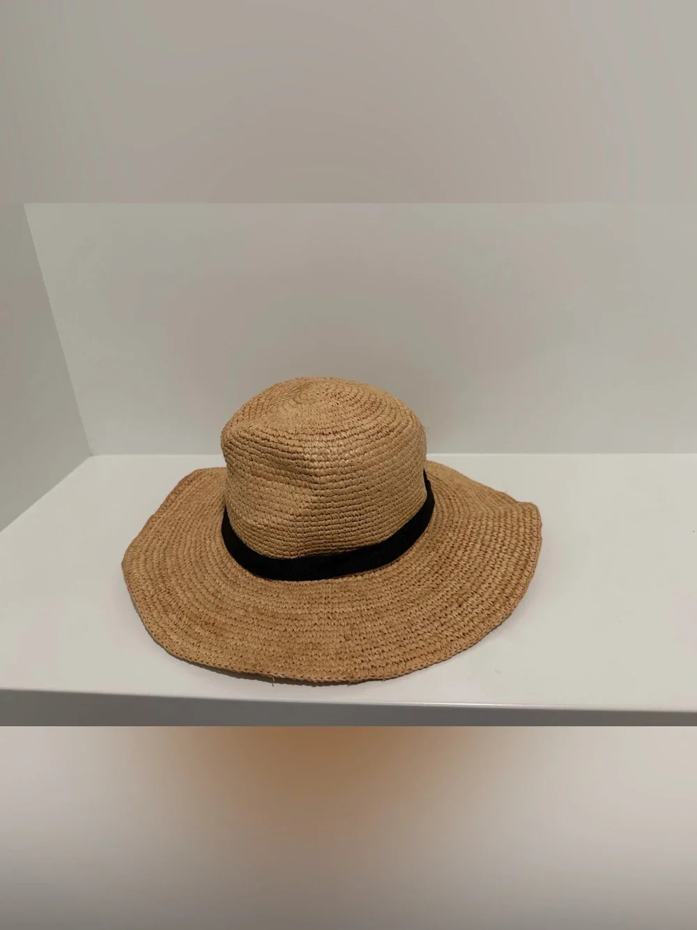 NEW J. Crew Wide-brim packable straw hat S/M G6551 $98